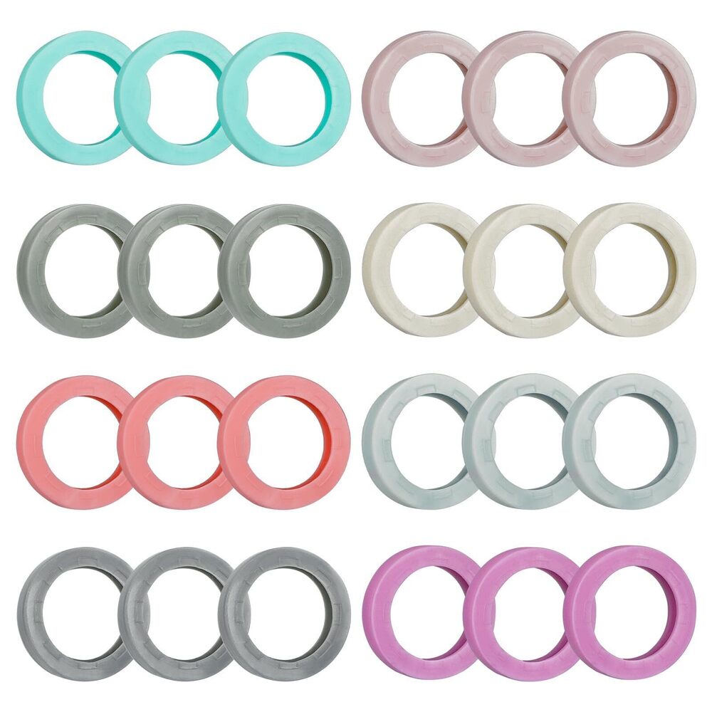 2611 24 Pcs Key Caps, 0.9" Round Key Covers Caps, Soft Stretchy Key